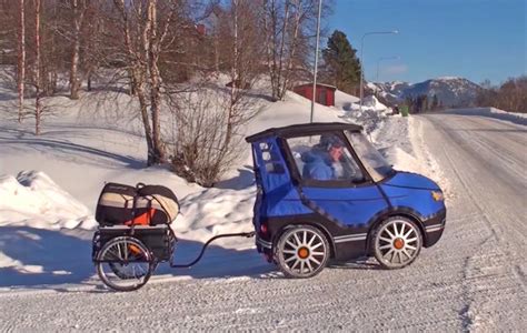 This Incredible Bicycle Car Is An E Bike That Keeps You Warm During