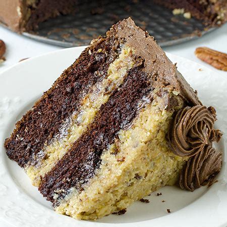 The german chocolate isn't quite as strong as unsweetened cocoa and therefore the cake isn't the yolks will be mixed into the batter first, followed by the dry ingredients and buttermilk and water. German Chocolate Cake - Recipe from Yummiest Food Cookbook