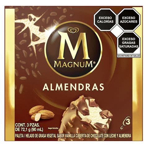 Paleta Helada Magnum Almendras Multi Pack 3x90 Ml Soriana