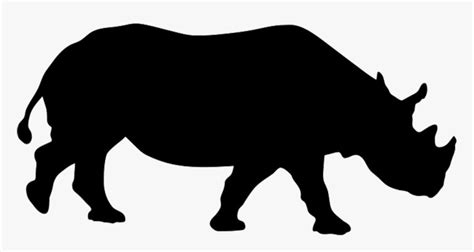 Rhinoceros Silhouette Animal Clip Art Zoo Animal Silhouettes Hd Png