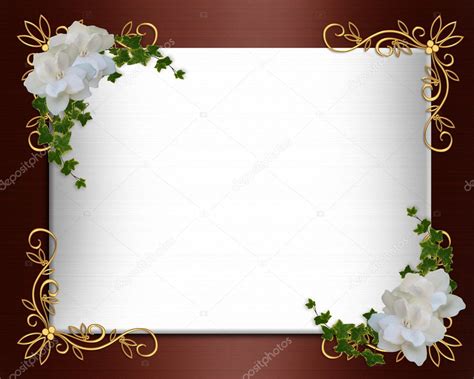 Wedding Invitation Border Elegant Stock Photo By ©irisangel 2004564