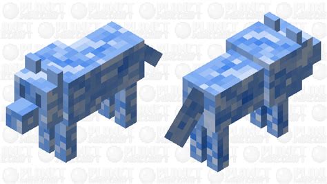 Ice Wolf Minecraft Mob Skin