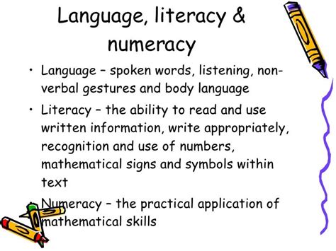 Language Literacy And Numeracy