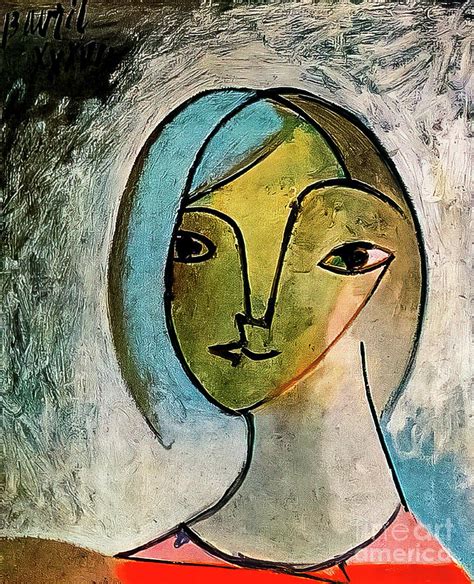 Bust Of A Woman By Pablo Picasso 1936 Painting By Pablo Picasso