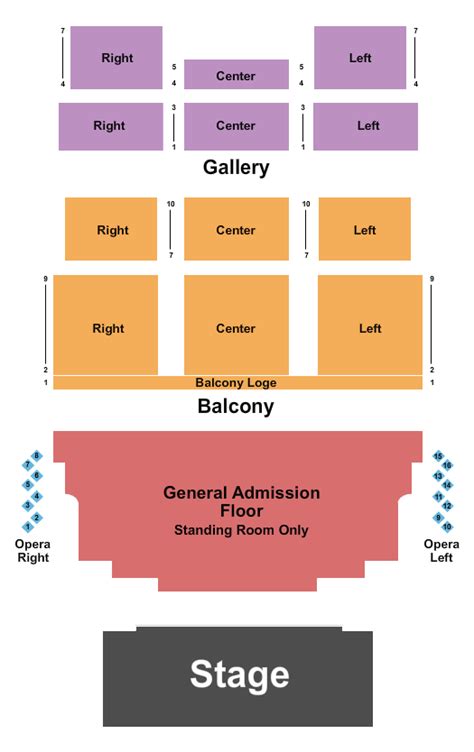 The Civic Theatre Seating Chart And Maps New Orleans