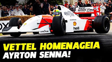 Vettel Pilota Mclaren Mp48 E Faz Homenagem À Ayrton Senna FÓrmula 1