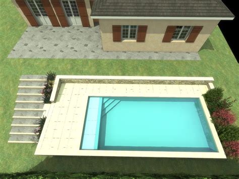 Modélisation 3d De Votre Projet Extérieur Avec Piscine Côté Jardin