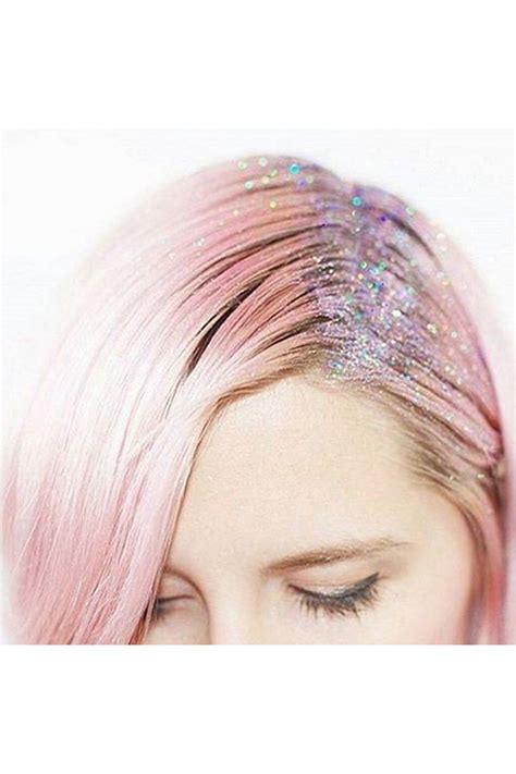 how to do glitter roots coiffure tendance cheveux cheveux