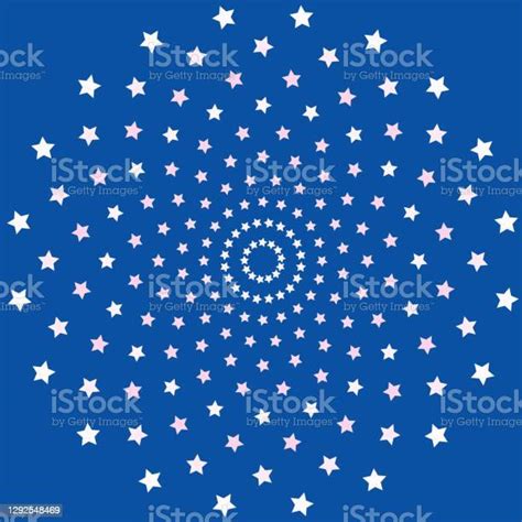 Abstract Background Blue Stars Background Vector Stock Illustration