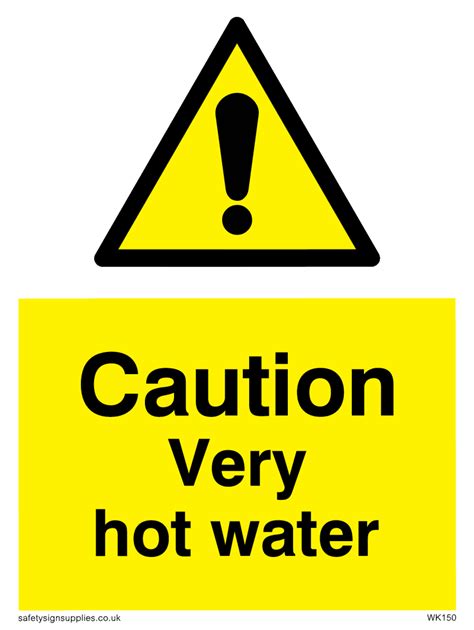 Caution Very Hot Water From Safety Sign Supplies Free Printable