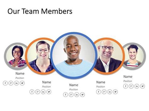 Use Team Powerpoint Template To Showcase Your Management Team