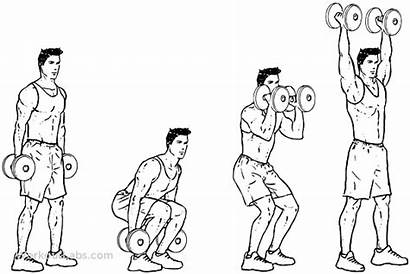 Squat Dumbbell Press Clean Workoutlabs Exercise Guide