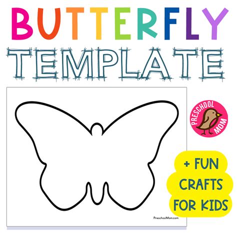 Free Butterfly Template For Preschool Preschool Mom