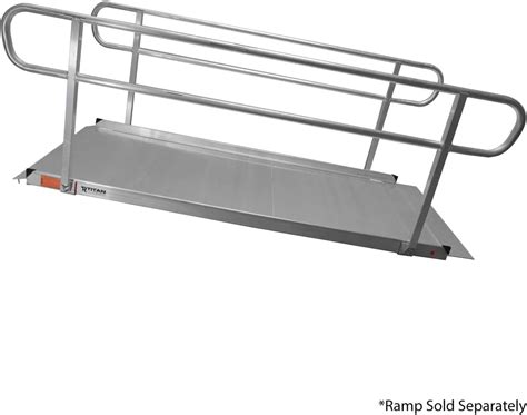 Buy Titan Ramps Wheelchair Entry Ramp Handrails Only 8 Brushed