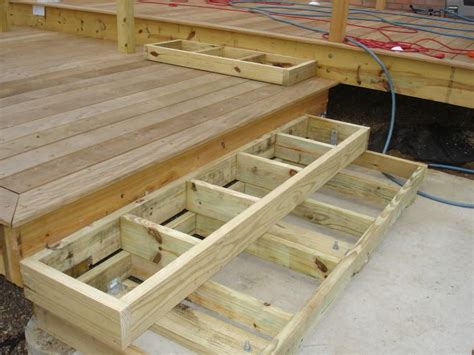 Diy Wood Patio Steps How To Build Deck Steps Without Stringers Do