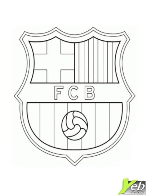 Printable Fc Barcelona Logo Free Sheets Coloring Page