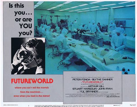 Futureworld Original Lobby Card 1 Peter Fonda Blythe Danner Yul Brynner