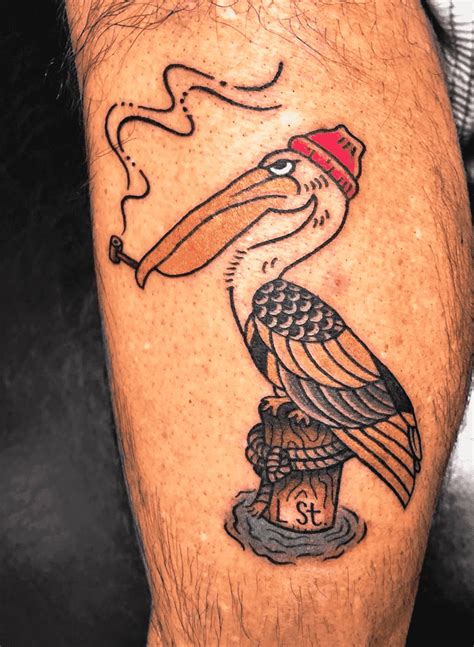 Pelican Tattoo Design Ideas Images