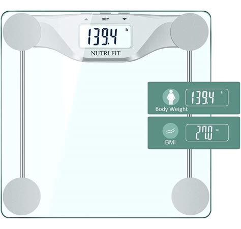 Nutri Fit Digital Body Weight Bathroom Scale Bmi Accurate Weight
