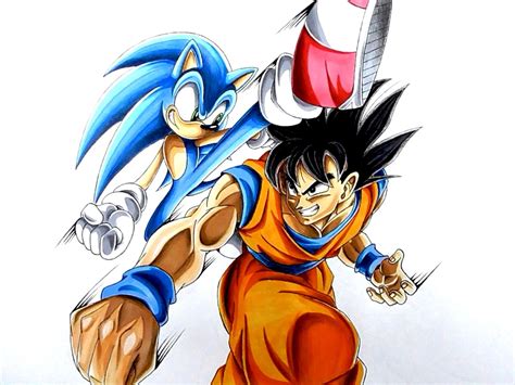Sonic Game Vs Goku Dbs Anime Both Start At Full Power Who Wins