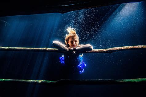 underwater posing in a cenote aleksandra kierzek