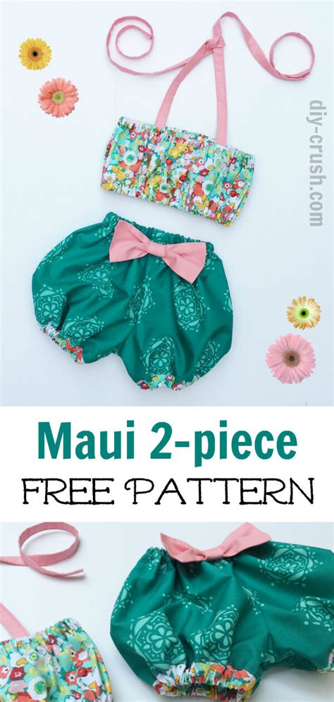 This baby booties sewing pattern is meant for babies who have not started toddling. Free 2-piece Sunsuit Sewing Pattern For Babies - DIY Crush