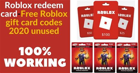 Unused Robux Gift Cards