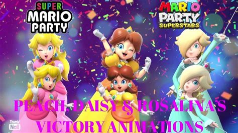 Smp And Mps Peach Daisy And Rosalinas Victory Animations Youtube