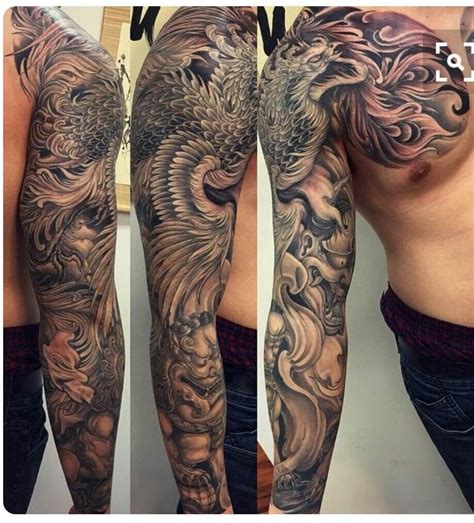 109 Best Phoenix Tattoos For Men Bird Tattoo Sleeves