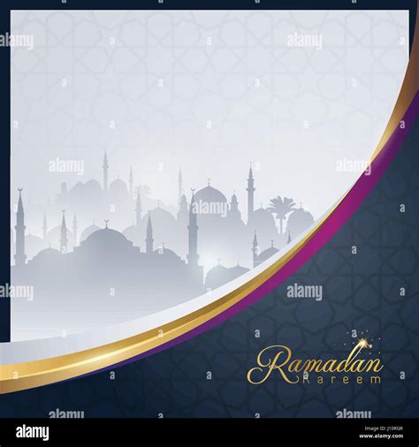 Islamic Banner Design Background For Ramadan Kareem Greeting Stock