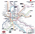 Plano esquemático de Metro de Madrid (diciembre de 1999) – Traspapelados