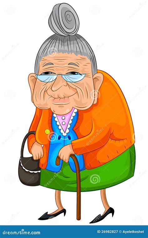 Happy Granny Stock Vector Illustration Of Grandparent 26982827