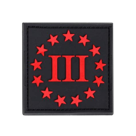 Pvc 3 Percenter Morale Patches Camouflageca