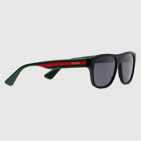 gucci men s square acetate sunglasses with signature web ph