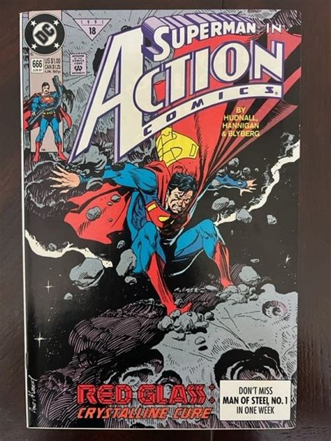 Action Comics 666 Direct Edition 1991 Comic Books Copper Age Dc
