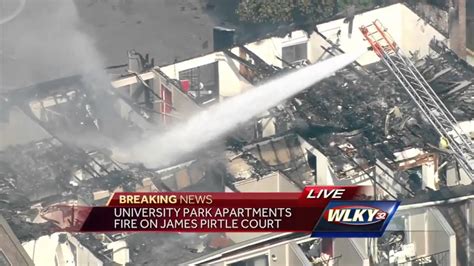 Crews Battle Apartment Fire At University Park Apartments Youtube