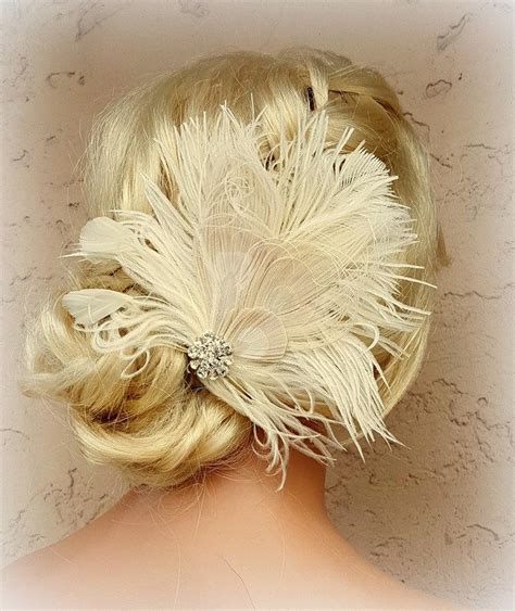 Butterfly Black Feather Wedding Ascot Fascinator On Comb Hat Hair