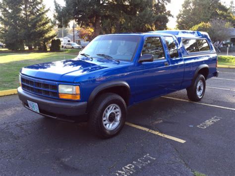 1992 Dodge Dakota 4x4 Extra Cab 5spd V6 Magnum Eng Only 69k Orig Miles