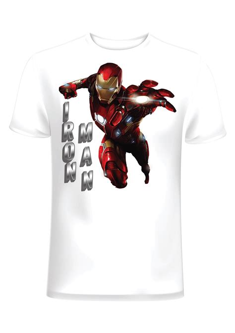 Iron Man Stylish T Shirts Themed Printed Cotton Unisex Etsy