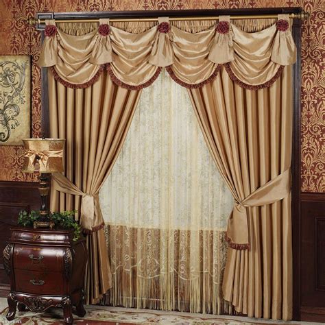 Living Room Drapes With Valances Living Room Drapes Elegant Curtains