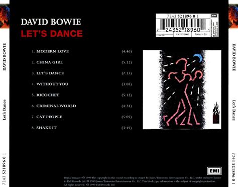 1983 Lets Dance David Bowie Rockronología