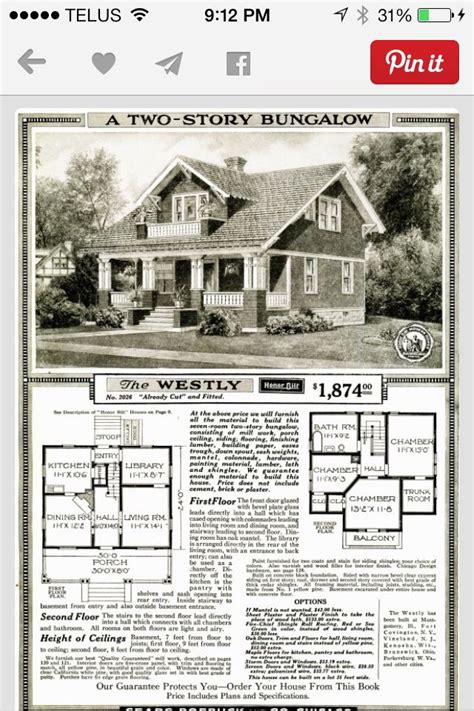 House Plan Typical Of The 1940s Porch House Plans Bungalow House