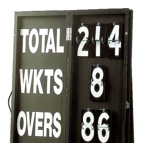 Portable Foldaway Wooden Cricket Scoreboard With Stand Net World Sports