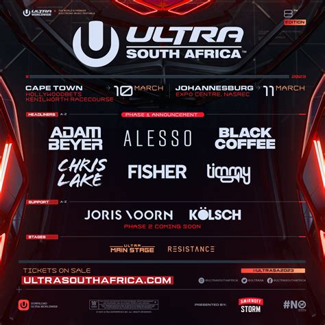 Ultra South Africa Unveils Star Studded Lineup Phase 1 • Edm Lab
