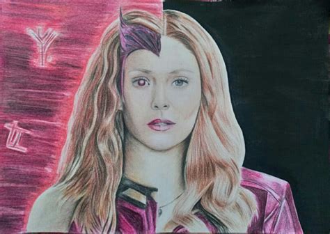 Artwork Wanda Maximoff Scarlet Witch Color Sketch 🎨 Hope You Like