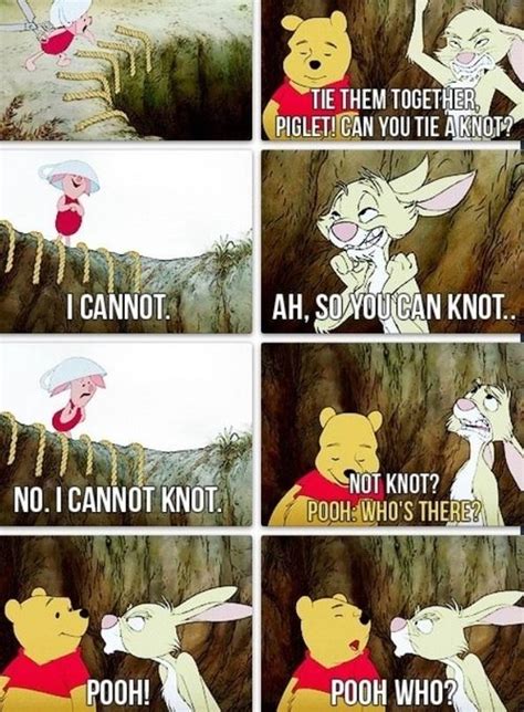 I Cannot Knot Pooh Winnie The Pooh Disney Funny