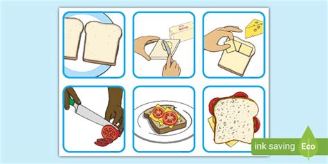 Secuencias 6 Pasos Hacer Un Sandwich Teacher Made