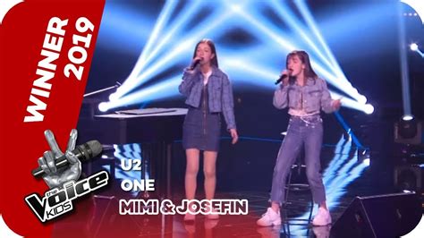 The voice of germany auf pro7 verpasst? U2 - One (Mimi & Josefin) | WINNER | The Voice Kids 2019 ...