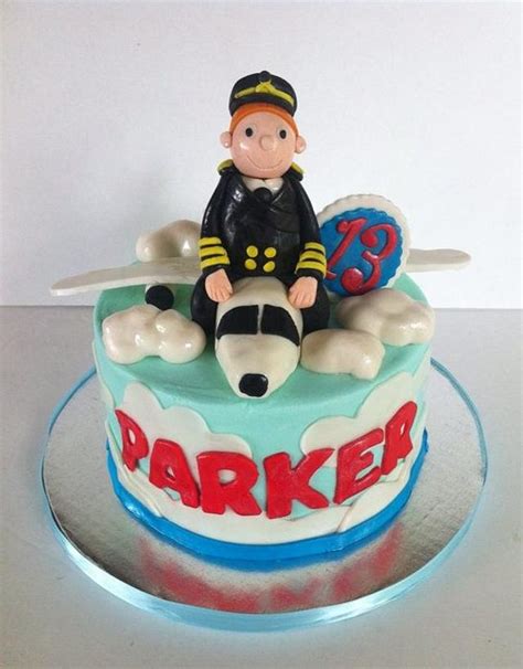 Pilot Birthday Cake Decorated Cake By Michelle Cakesdecor