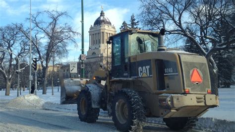 City Snow Plows Take To Streets Of Winnipeg Manitoba Cbc News